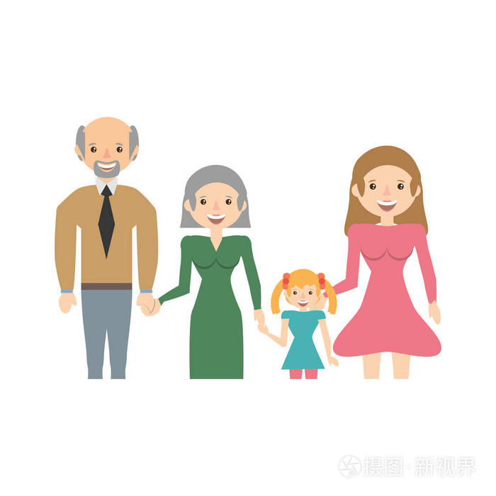 肖像人家庭幸福