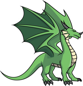 小绿龙绿龙绿变色龙卡通绿龙绿色火龙绿龙矢量图在飞行中的绿龙蛋糕