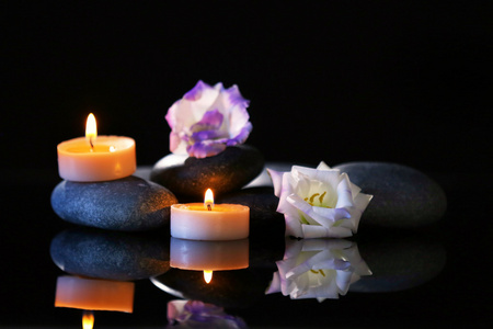 spa 石头和蜡烛