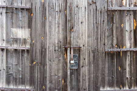 老的木质门。背景