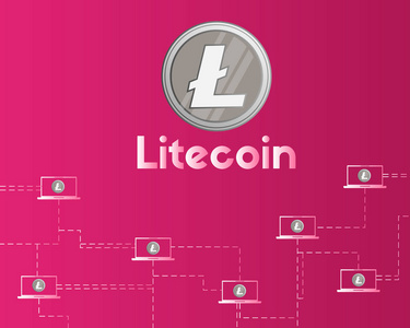 Blockchain litecoin 技术网络背景