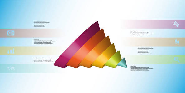 3d 插图图表模板, 圆锥切片到六溢出的部分