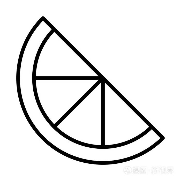 柠檬切片柑橘图标插画-正版商用图片0ndyky-摄图新视界