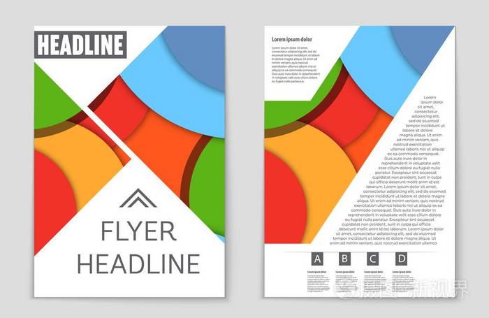 列表, 头版, 样机宣传册主题样式, 横幅, 想法, 封面, 小册子, 打印