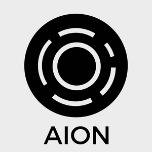 Aion 矢量徽标。第三代 blockchain 网络与密码货币