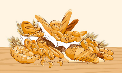 烘焙糕点图片-烘焙糕点素材-烘焙糕点插画-摄图新视界