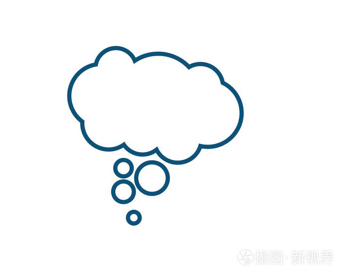 讲话泡泡图标矢量图