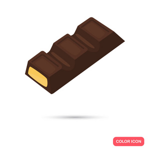 巧克力棒颜色平面图标 web 和移动设计