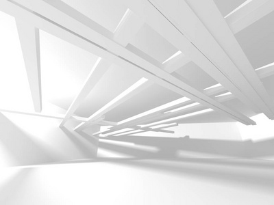 抽象几何白色建筑背景图片