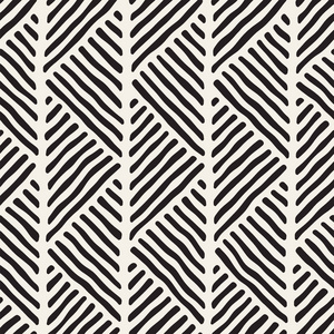 无缝几何涂鸦线图案黑白相间.adstract 手工画复古纹理照片