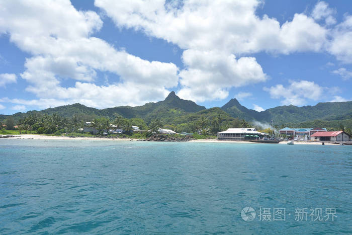 阿瓦鲁阿镇拉罗通加岛库克群岛的景观观