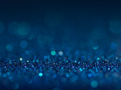 蓝色抽象背景散景散焦抽象蓝色灯光背景照片