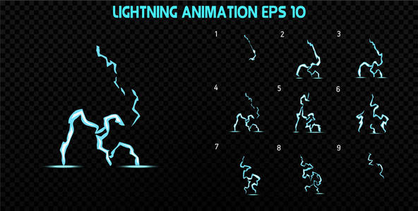 雪碧内衣秀矢量分解.爆炸与烟雾效果动画.卡通爆炸帧.