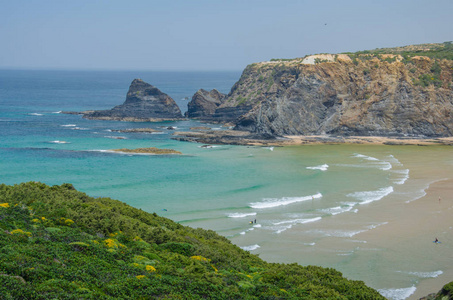 praia adegas海滩靠近葡萄牙的odeceixe。