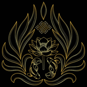 金佛教符号佛智眼无缝图案, 瓷砖佛教平网标志符号标识标签脉轮眉心