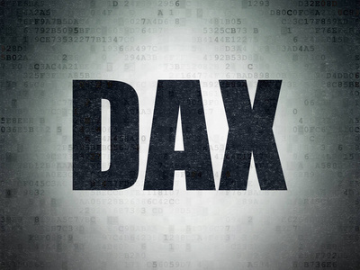 股票市场指标概念 dax 指数数字数据纸张背景上