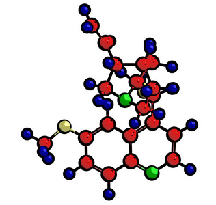 分子结构的奎宁