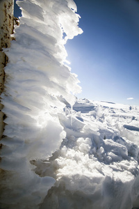 冰与雪的冬天背景