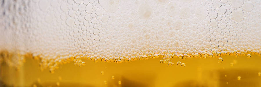 啤酒泡沫的关闭与泡沫, 啤酒背景