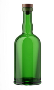 绿色朗姆酒的瓶子图片