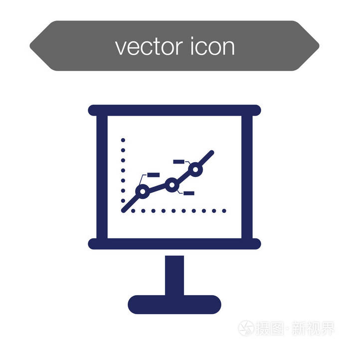演示文稿板图标图表