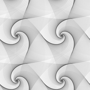 无缝抽象黑色白色螺旋模式