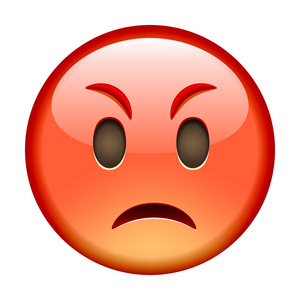 红生气的图释照片