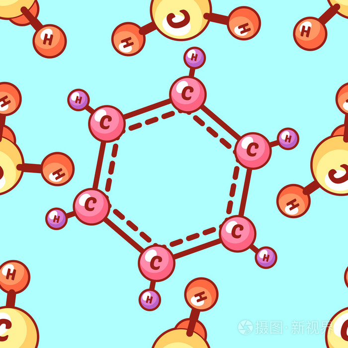无缝矢量模式与化学元素.苯和