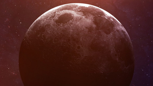 高质量的月球图像。这幅图像由美国国家航空航天局提供的元素