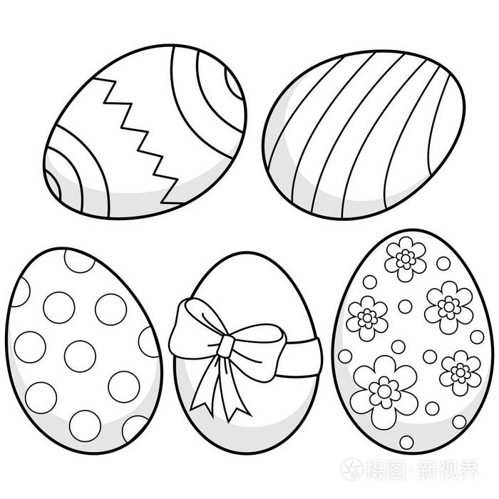 彩蛋怎么画 简单图片