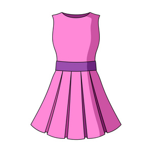 没有袖子美丽的光粉红色的夏季衣服没有袖子.