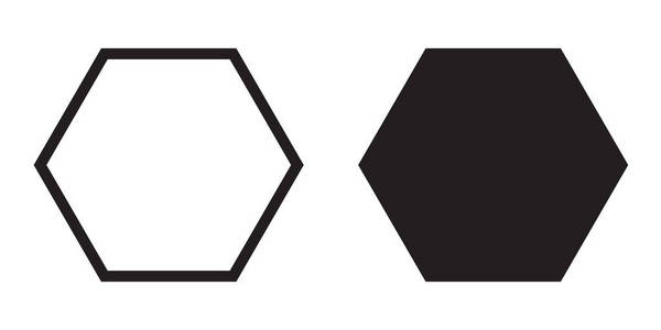 六角形图标矢量六棱多边形六边形照片