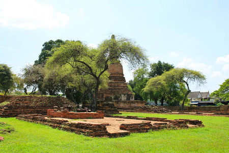 Wat Ratchaburana，在大城府的一座佛教寺庙废墟