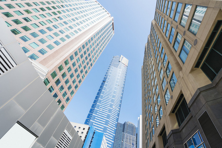 现代建筑在墨尔本市区照片