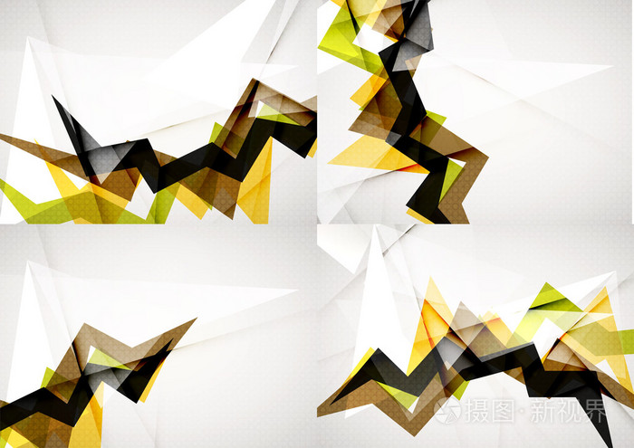 组角和直线设计抽象背景