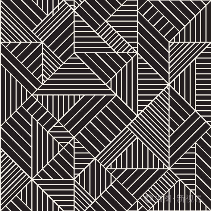 矢量无缝模式.现代时尚的抽象质感.重复几何图块