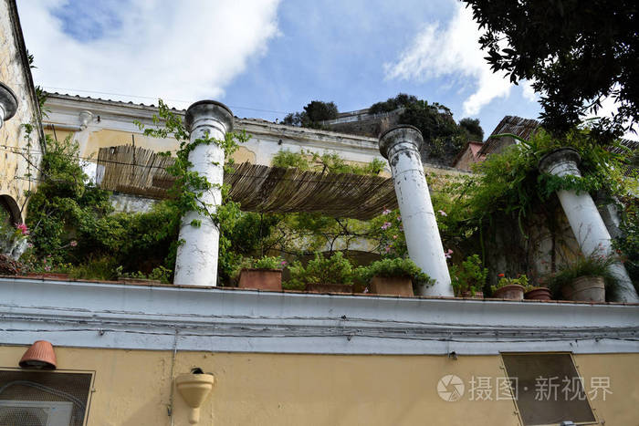 屋顶花园支柱波西塔诺