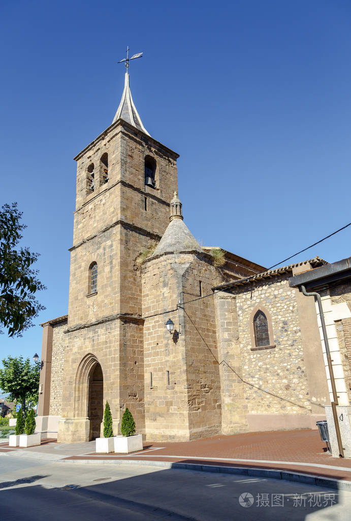 巴尼奥斯德尔河托维亚在圣佩拉约教区教堂照片-正版商