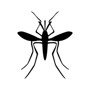 蚊子剪影图片