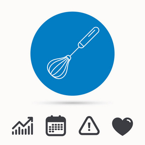 打蛋器图标打蛋器图标.厨房工具标志照片