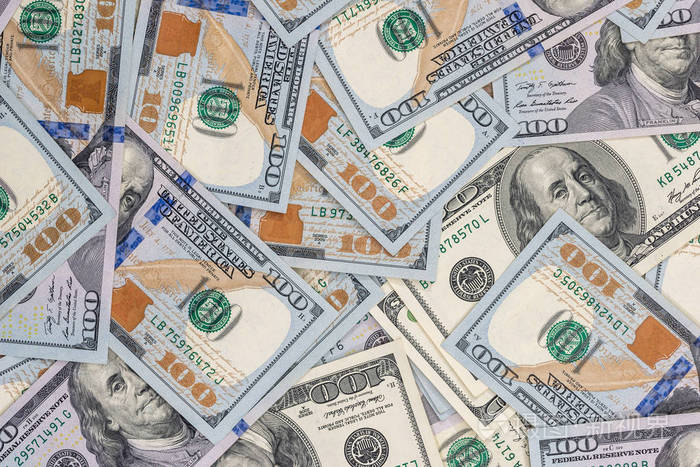一堆100美元的钞票为背景照片-正版商用图片0nhgms-摄图新视界