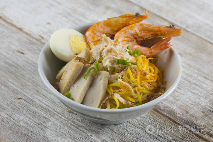 马来西亚虾面特写