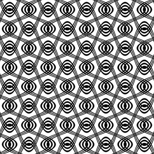 无缝的黑色和白色旋流模式照片