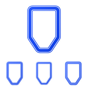 蓝线防御徽标设计方案集