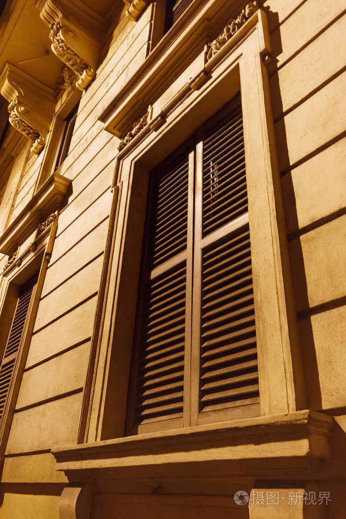 在罗马的意大利窗户关上