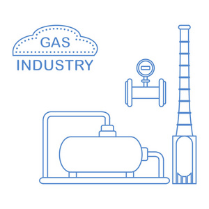 气体处理厂。工业燃气表
