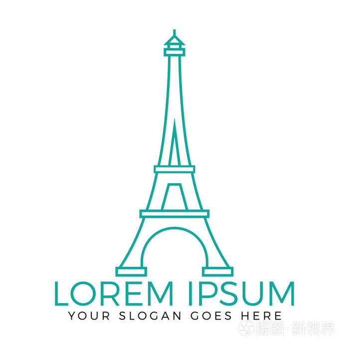 埃菲尔铁塔标志图标