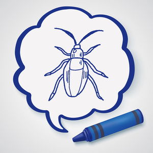 昆虫的涂鸦图标元素