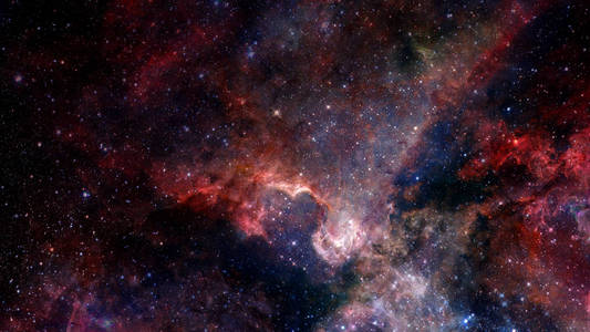 在外层空间的星系。此图像装备由美国航空航天局的元素