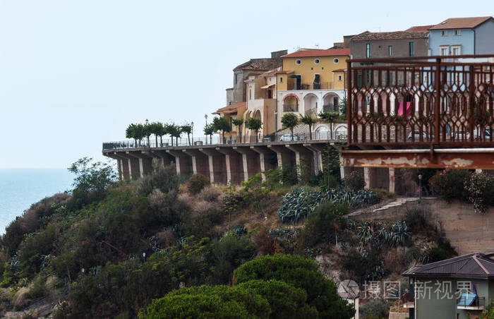 意大利 Cosenza 圣 Lucido 镇漫步夏日风景